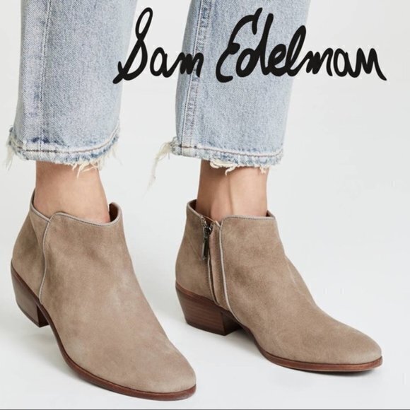 Sam Edelman Tan Suede Petty Chelsea‎ Ankle Booties Womens Size 9M - Picture 1 of 9